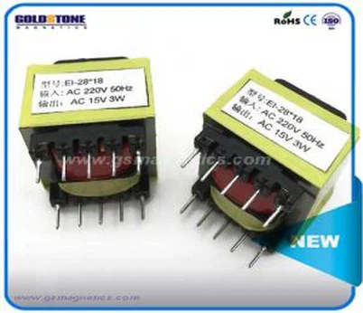EI28 * 18 μικρή καρφίτσα τύπου ηλεκτρονικός μετασχηματιστής 220V υψηλής ποιότητας 15V ευφυής έλεγχος ρεύματος